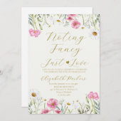 Wildblume Nichts Extravagant nur Liebe Elopation Einladung (Vorne/Hinten)