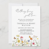 Wildblume Nichts Extravaganter Empfang Einladung (Vorderseite)