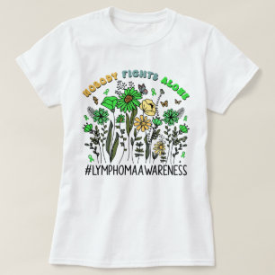 Wildblume Niemand kämpft allein Lymphomen Bewussts T-Shirt