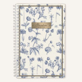 Wildblume Notebook Little Bee Beekeeper Gardeners Notizblock (Vorderseite)