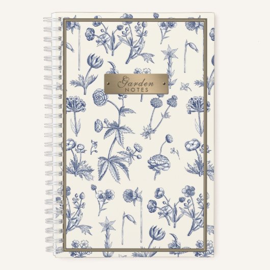 Wildblume Notebook Little Bee Beekeeper Gardeners Notizblock (Vorderseite)