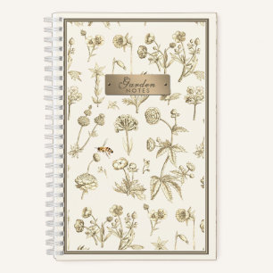 Wildblume Notebook Little Bee Beekeeper Gardeners Notizblock