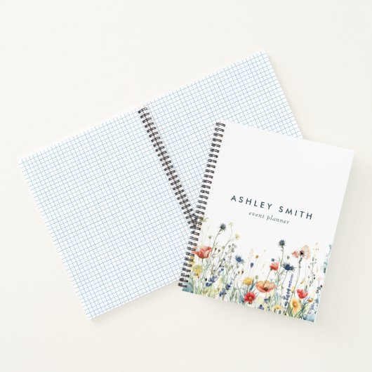 Wildblume-Notebook Notizblock (Innenseite)