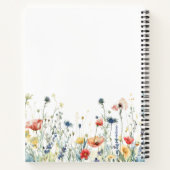 Wildblume-Notebook Notizblock (Rückseite)