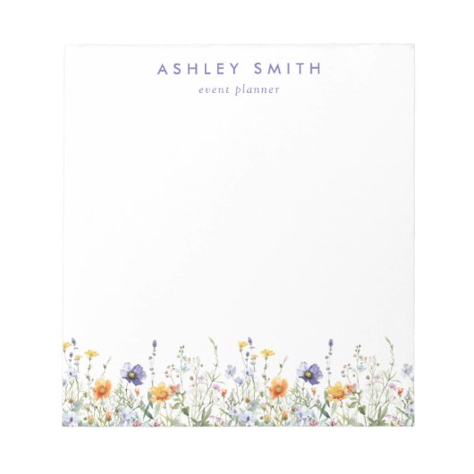 Wildblume Notizblock (Vorderseite)