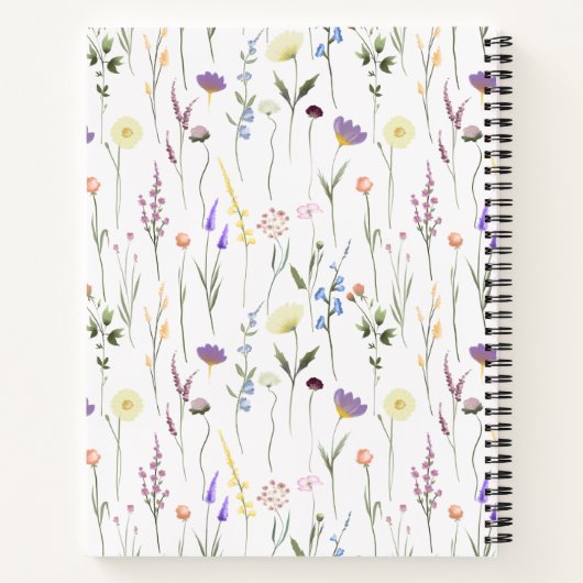 Wildblume Notizblock (Rückseite)