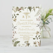 Wildblume Nursing Graduation Party RN Einladung (Stehend Vorderseite)