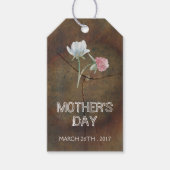 Wildblume Oak Wood Mother Day Geschenkanhänger (Vorderseite)