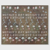 Wildblume Oak Wood Mother Day Geschenkpapier (Flach)