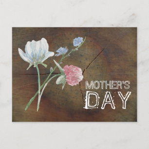 Wildblume Oak Wood Mother Day Postkarte