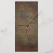 Wildblume Oak Wood Wedding Menü Menükarte (Rückseite)