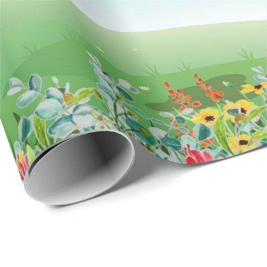 Wildblume oder Umschlagpapier Geschenkpapier (Rolleneckpunkt)