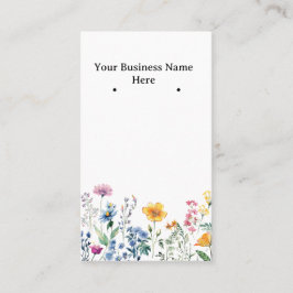 Wildblume-Ohring-Karten/Visitenkarten Visitenkarte