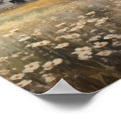 Wildblume Ölfarbe Poster (Ecke)