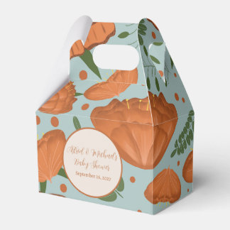 Wildblume Orange Poppy Babydusche Geschenkschachtel