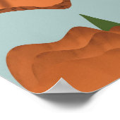 Wildblume Orange Poppy Babydusche Poster (Ecke)