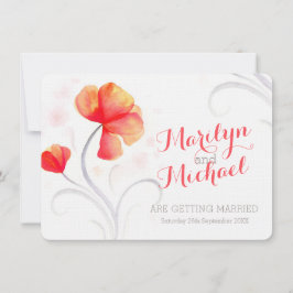 Wildblume Orangensaft einladen Einladung