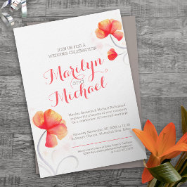 Wildblume Orangensaft einladen Einladung