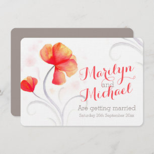 Wildblume Orangensaft einladen Einladung