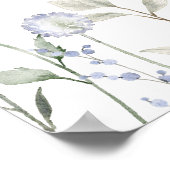 Wildblume Orden der Veranstaltungen Hochzeitplakat Poster (Ecke)