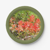 Wildblume Paint Brush Pappteller (Vorderseite)