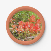 Wildblume Paint Brush Pappteller (Vorderseite)
