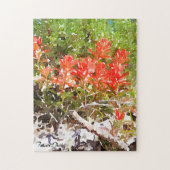 Wildblume Paint Brush Puzzle (Vertikal)