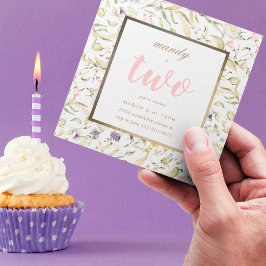 Wildblume Pampas Birthday Einladung