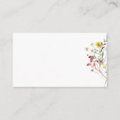 Wildblume-Papiereinzugskarte Begleitkarte (Rückseite)