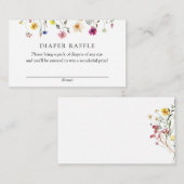 Wildblume-Papiereinzugskarte Begleitkarte (Vorne/Hinten)