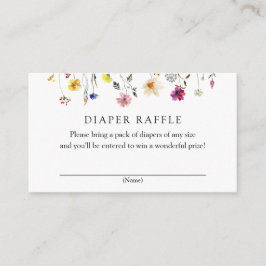 Wildblume-Papiereinzugskarte Begleitkarte