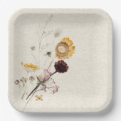 Wildblume-Papierplatte Pappteller (Vorderseite)