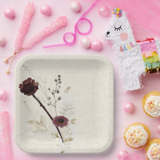 Wildblume-Papierplatte Pappteller (Party)