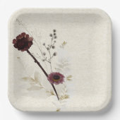 Wildblume-Papierplatte Pappteller (Vorderseite)