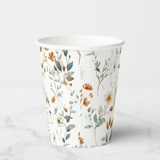 Wildblume Pappbecher (Rechts)