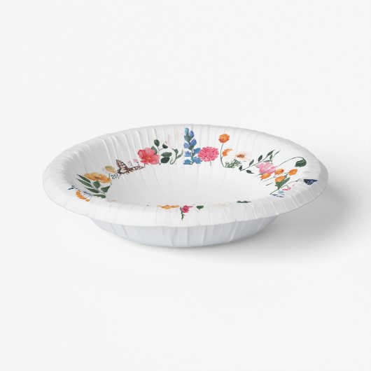 Wildblume Pappteller (Gewinkelt)