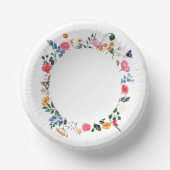 Wildblume Pappteller (Vorderseite)