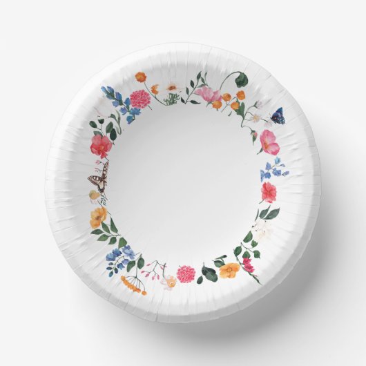 Wildblume Pappteller (Vorderseite)