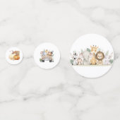 Wildblume Party Animal Safari Geburtstag Konfetti (Vorderseiten)