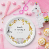 Wildblume Party Animal Safari Kindergeburtstag Par Pappteller (Party)