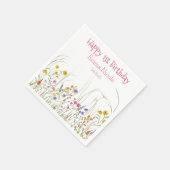 Wildblume Party Napkins Serviette (Ecke)