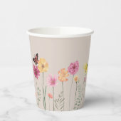 Wildblume Party Paper Cups Pappbecher (Links)