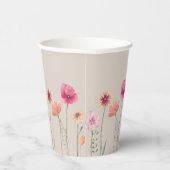 Wildblume Party Paper Cups Pappbecher (Rechts)