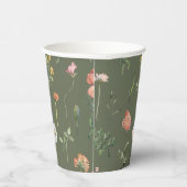 Wildblume Party Paper Cups Pappbecher (Rechts)