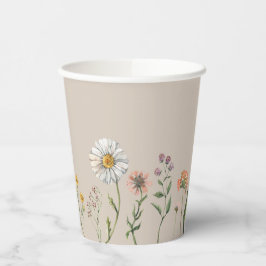 Wildblume Party Paper Cups Pappbecher