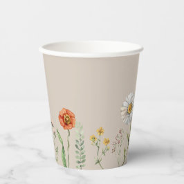 Wildblume Party Paper Cups Pappbecher