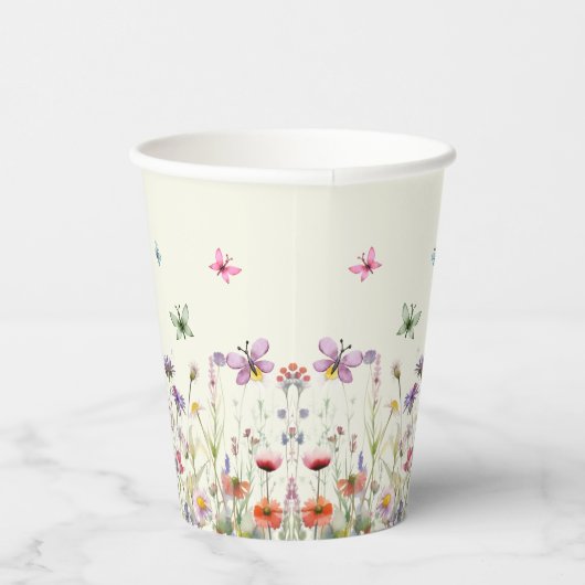 Wildblume-Party-Papiertasse Pappbecher (Rechts)