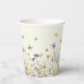 Wildblume-Party-Papiertasse Pappbecher (Vorderseite)