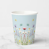 Wildblume-Party-Papiertasse Pappbecher (Links)