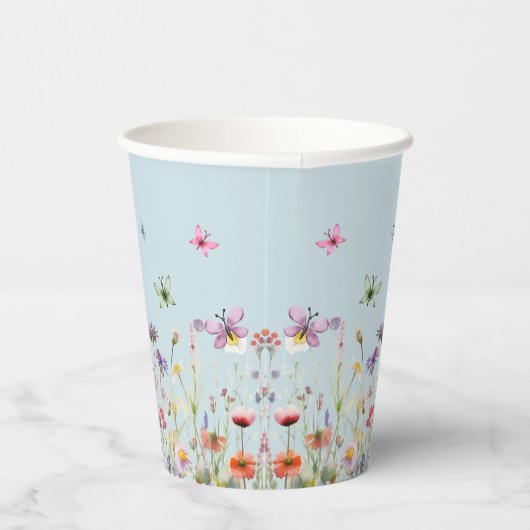Wildblume-Party-Papiertasse Pappbecher (Rechts)